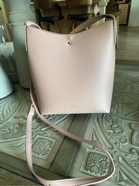Blush Pink Bucket Crossbody Bag
